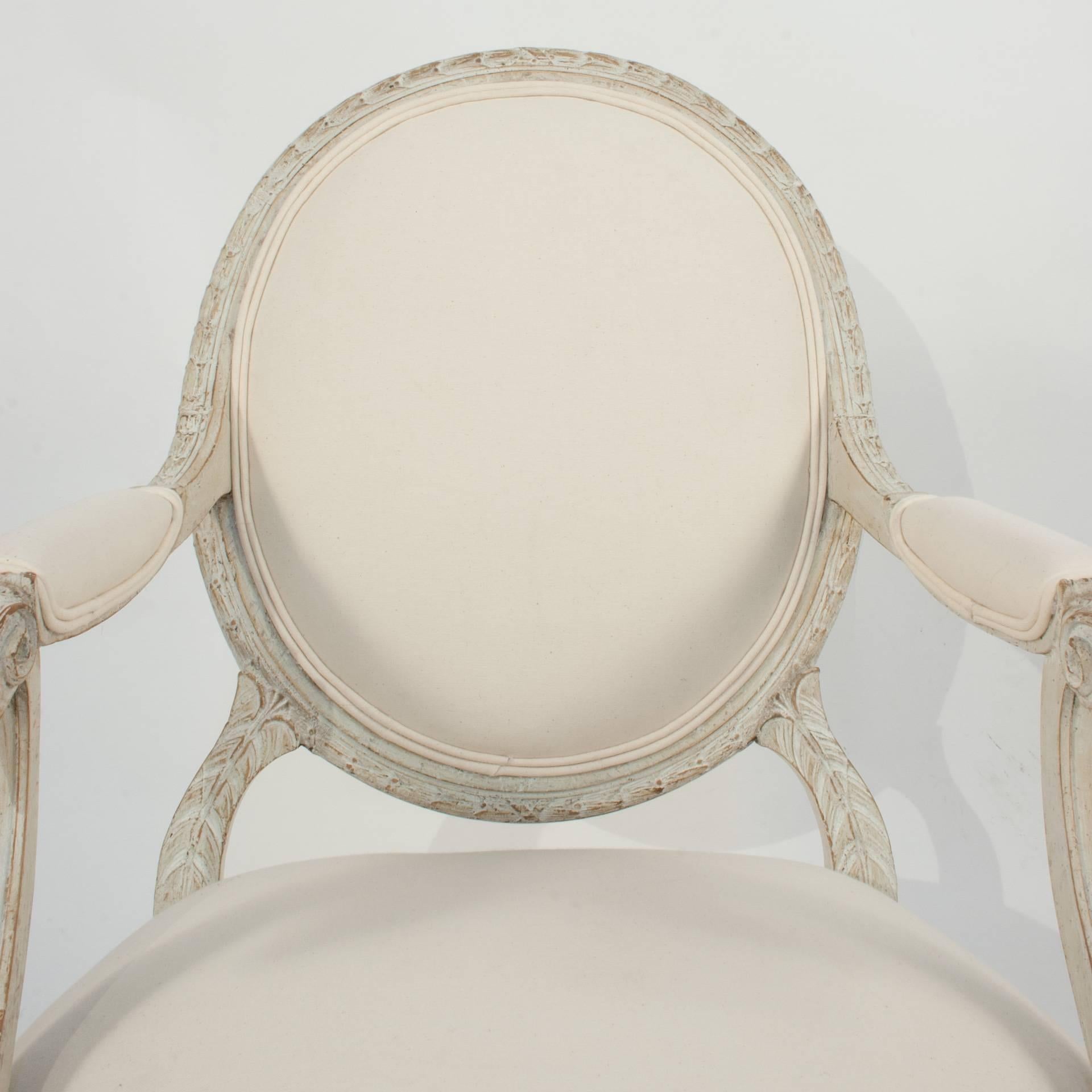 Late 18th Century Louis XVI Armchair in the Art of Jacob For Sale