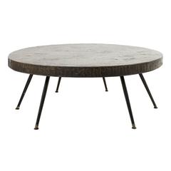 Oval Metal Coffee Table