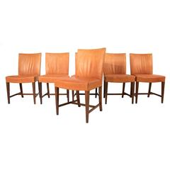 Set of Leather Dining Chairs