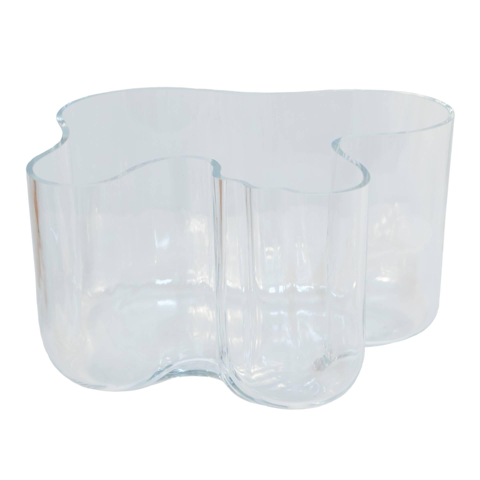 Glass vase by Alvar Aalto.