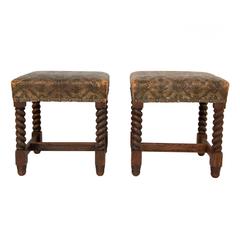 Pair of Baroque Style Stools