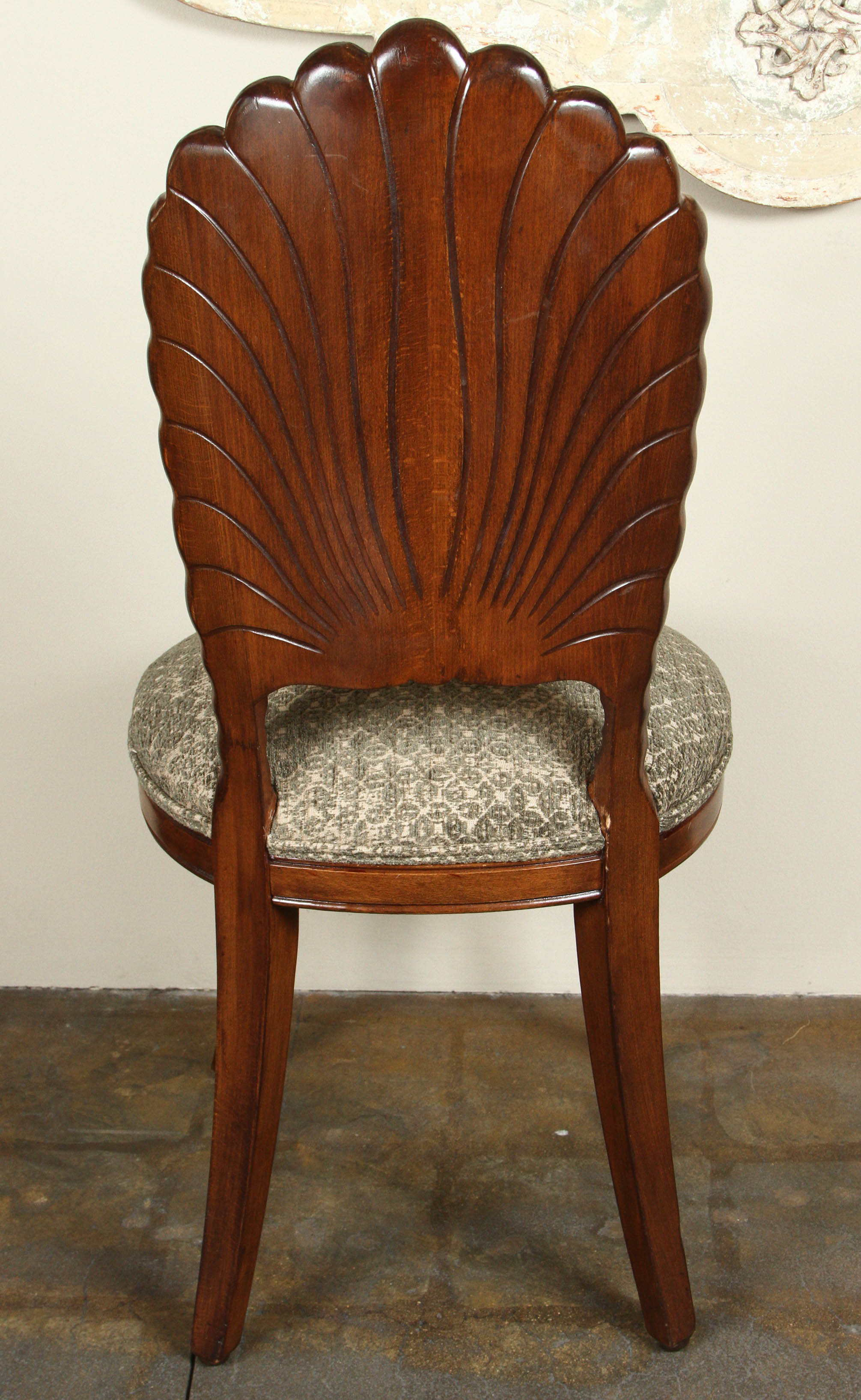 Mid-20th Century Carved Shell Back Chairs