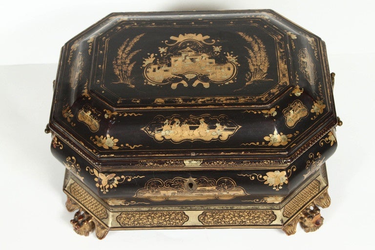 Elaborately decorated with Chinese motif.