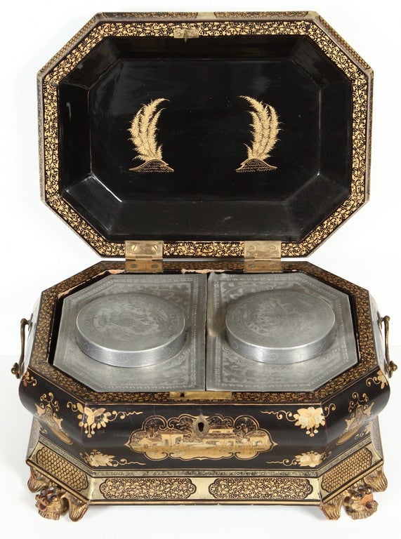 Tea Caddy, circa 1830 In Good Condition In Los Angeles, CA