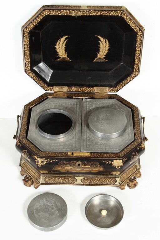 Bog Wood Tea Caddy, circa 1830