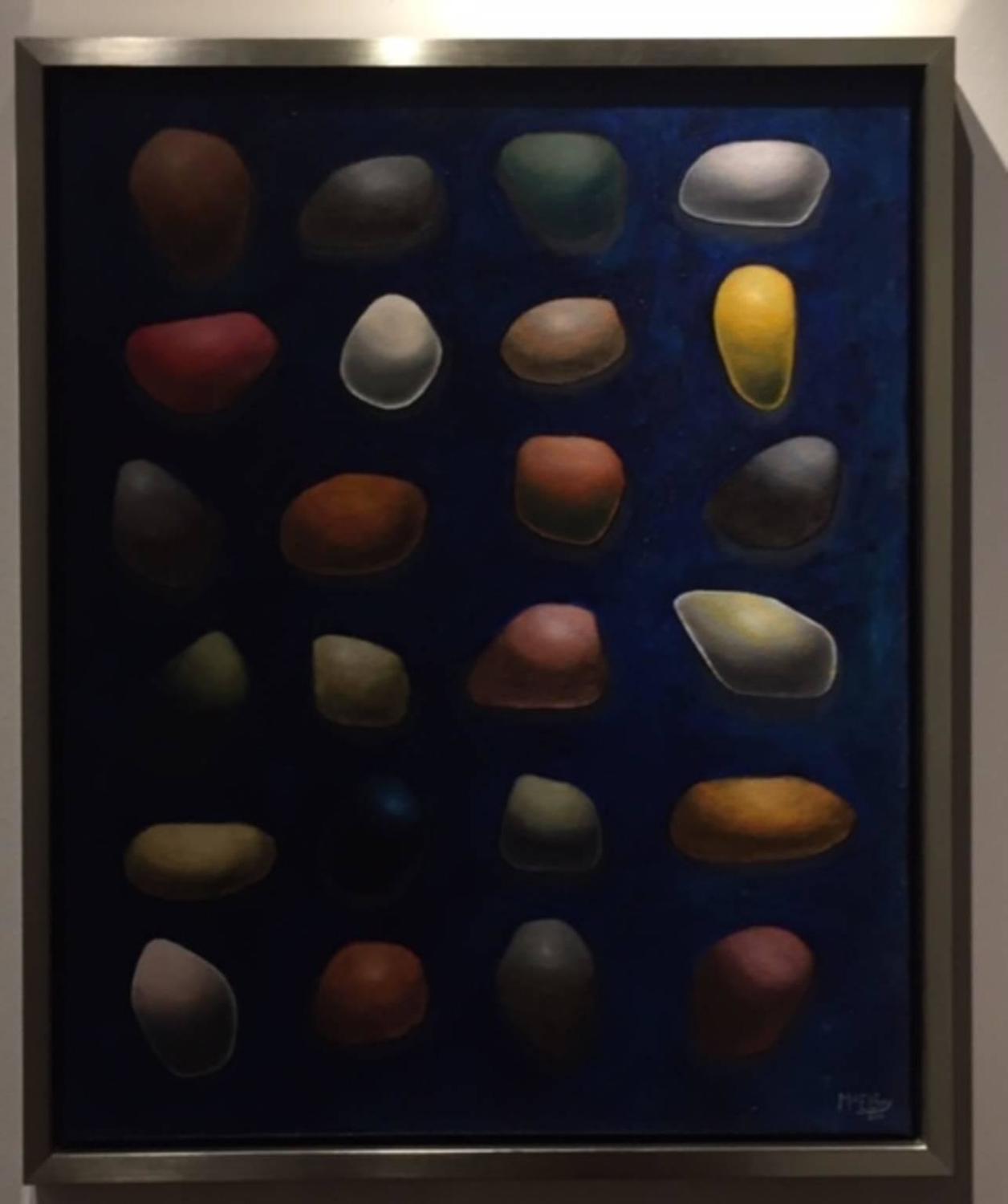 River Stones Original Oil Painting By Known Artist Steve Mcelroy