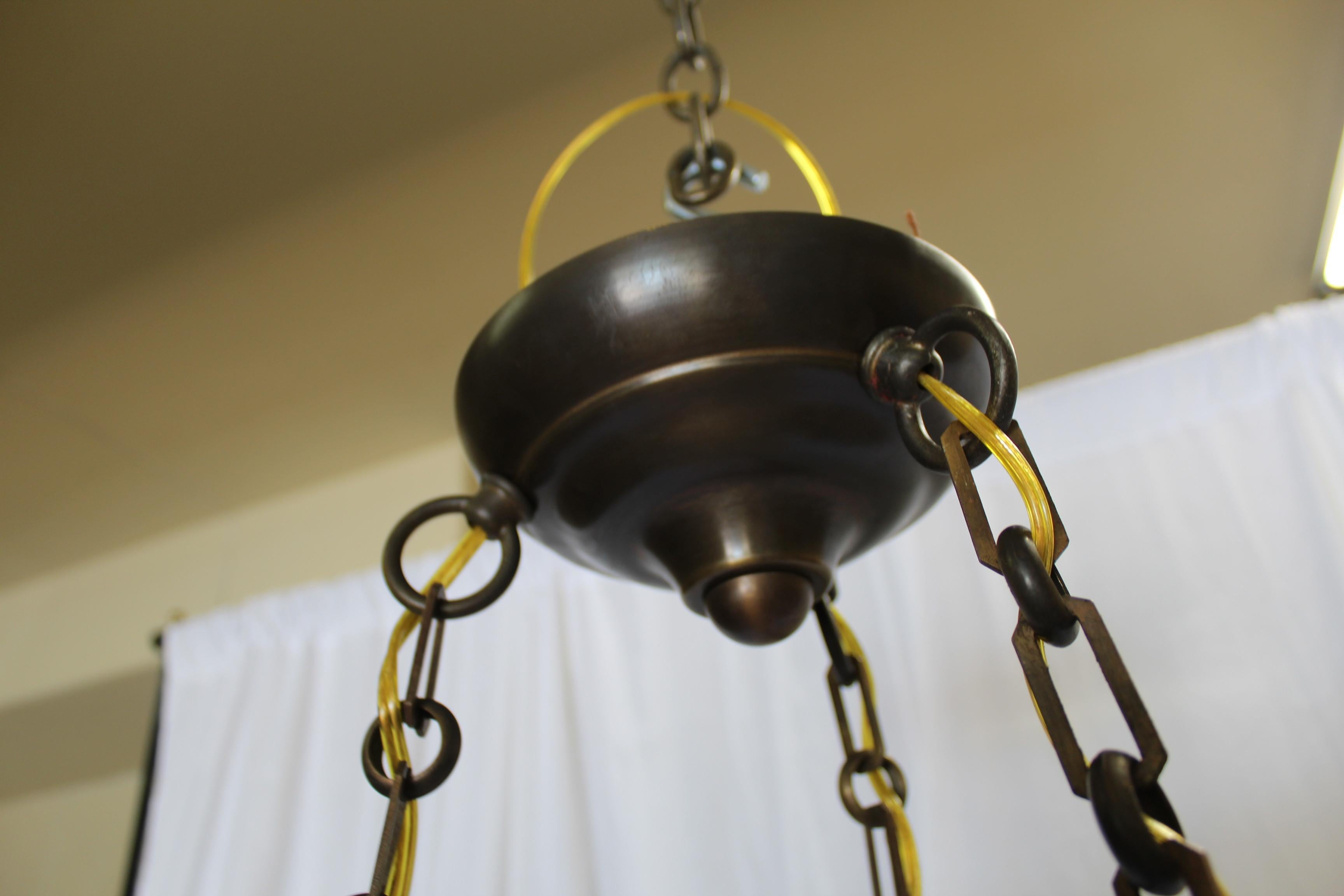Albâtre Moderne du milieu du siècle  Lustre en albâtre en vente