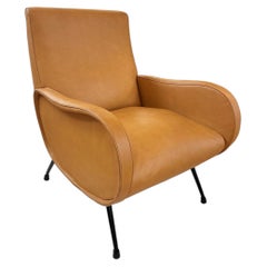 Mid-Century Modern Newly Upholstered Lounge Chair ("Lady Chair") by Marco Zanuso