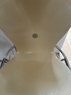 Pair of Vintage Ivory Fiberglass & Chrome Chair by American Desk Manufacture Co.
