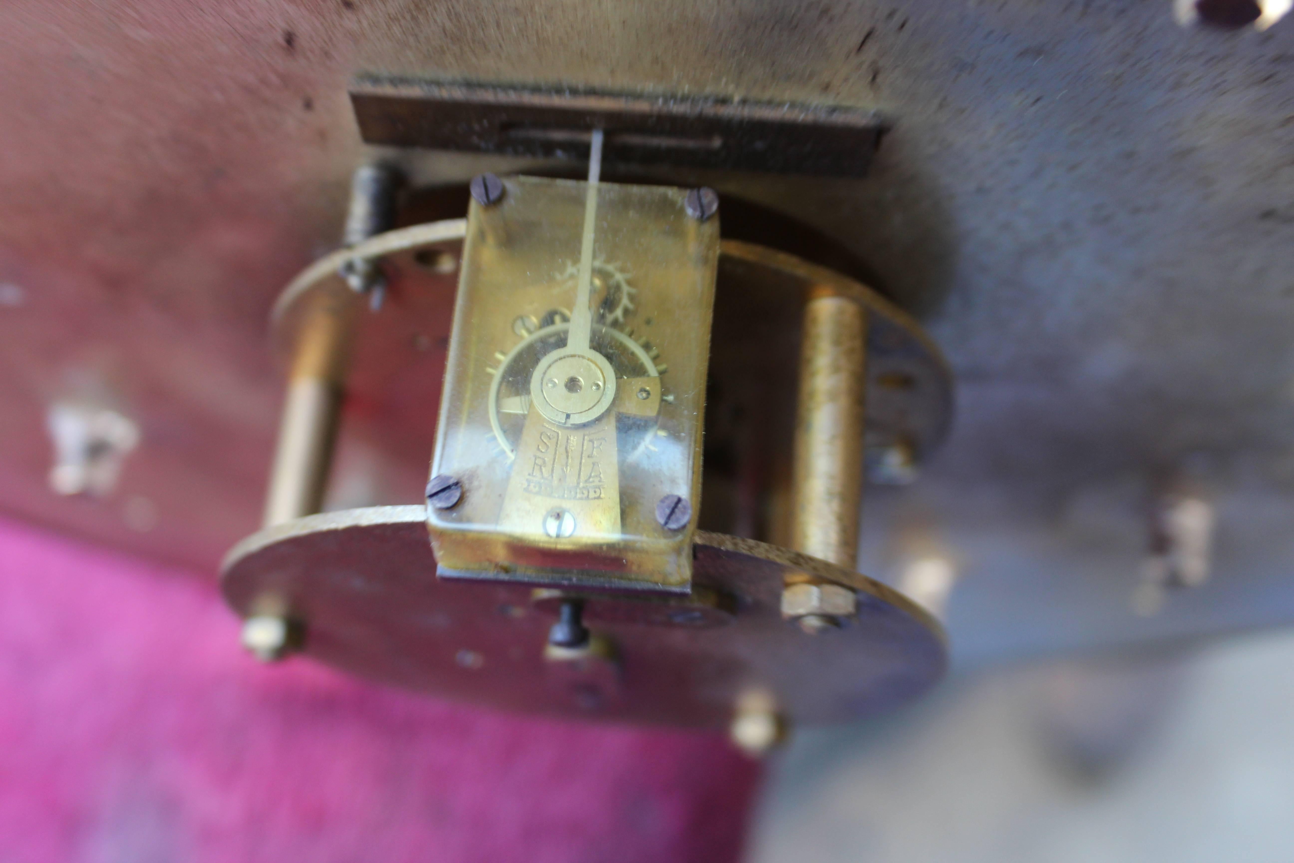 Reloj solar de cristal Baccarat original de 1948 mediados del siglo XX en venta