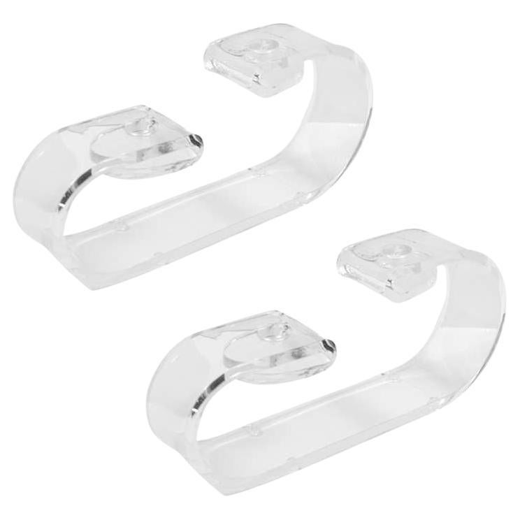 Pair of two-lite contemporary Lucite candleholders designed by Dorothy Thorpe.