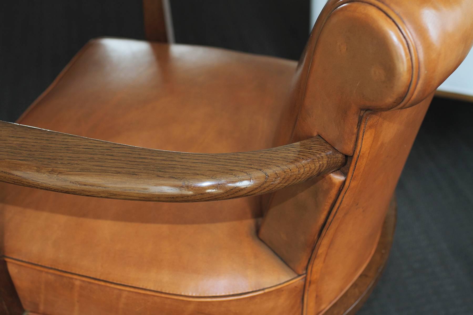 French Jules Leleu desk chair (attributed to) France 1930