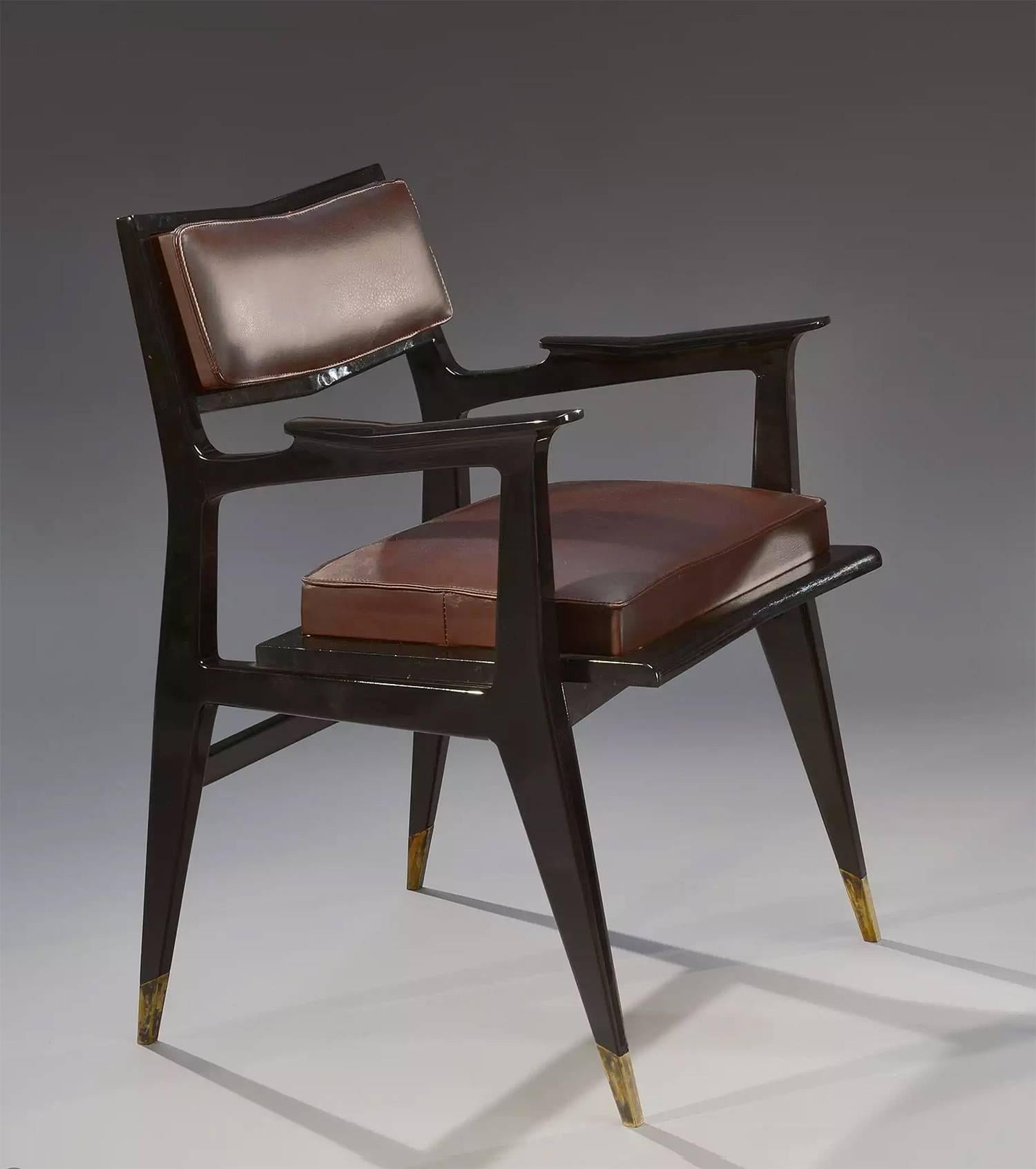 Raphael Raffel Pair of Stamped Chairs, 1955-1965 In Good Condition In Encino, CA