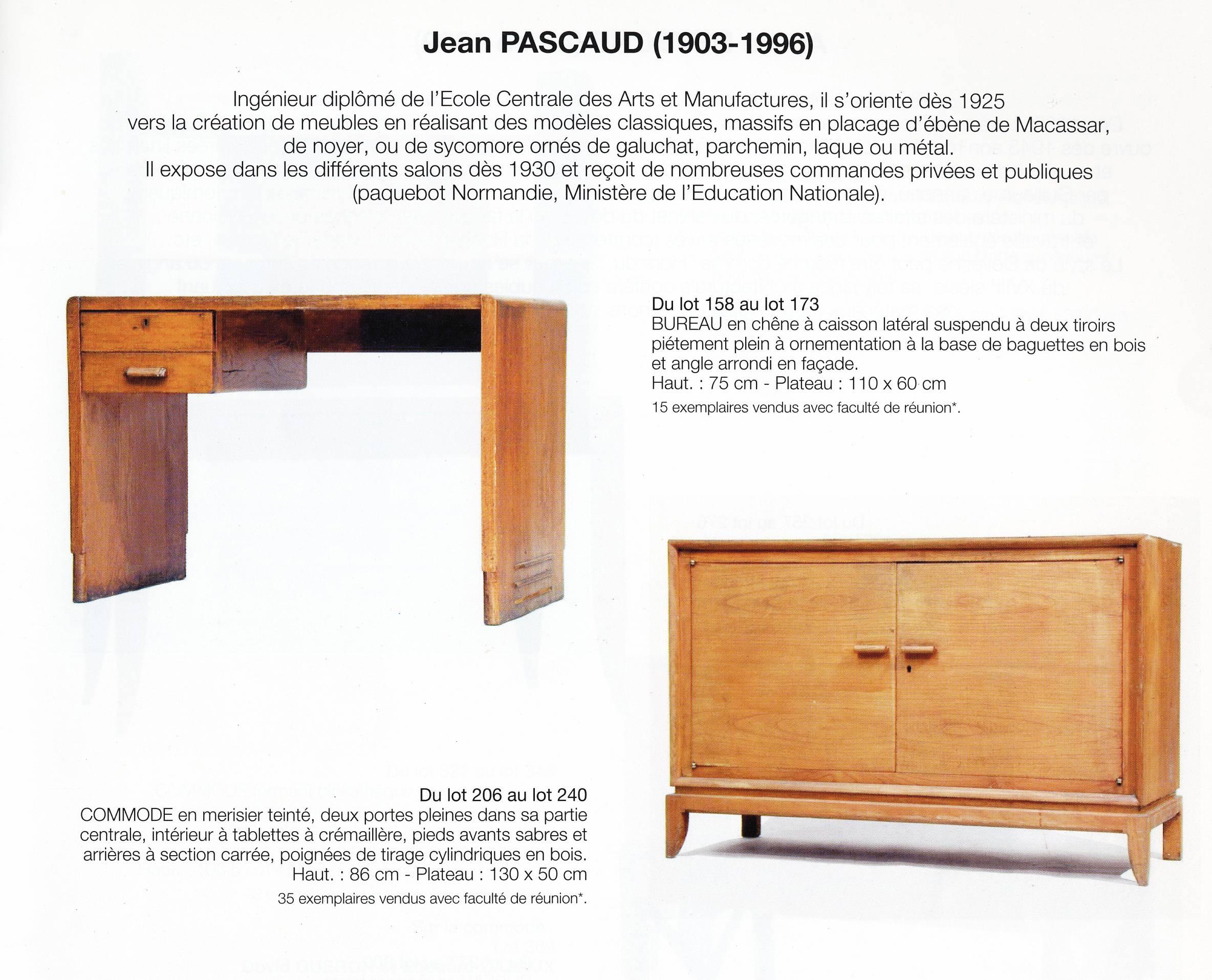 Jean Pascaud Oak Student Desk 1930 2