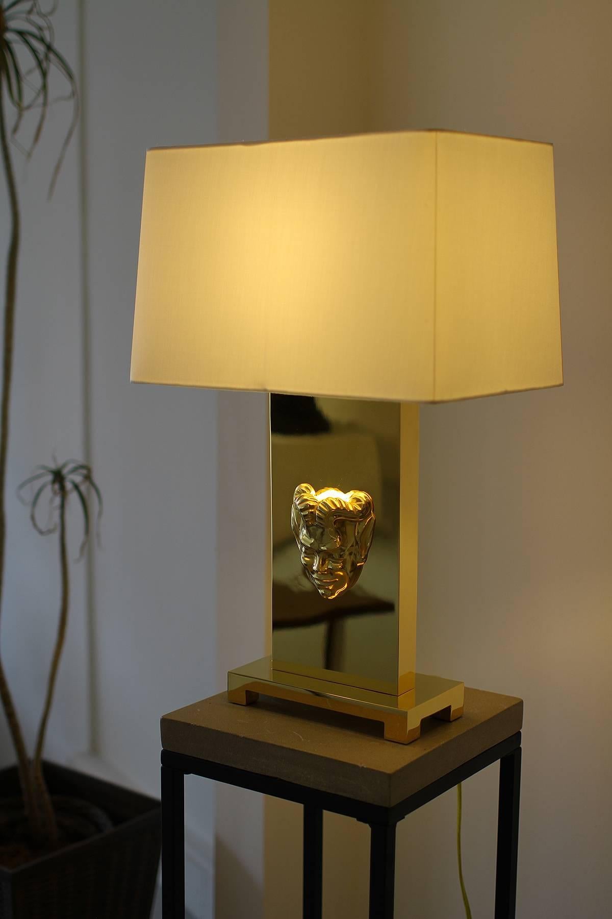 Philip Neri Pair of Gilt Bronze Table Lamps  In Good Condition For Sale In Encino, CA