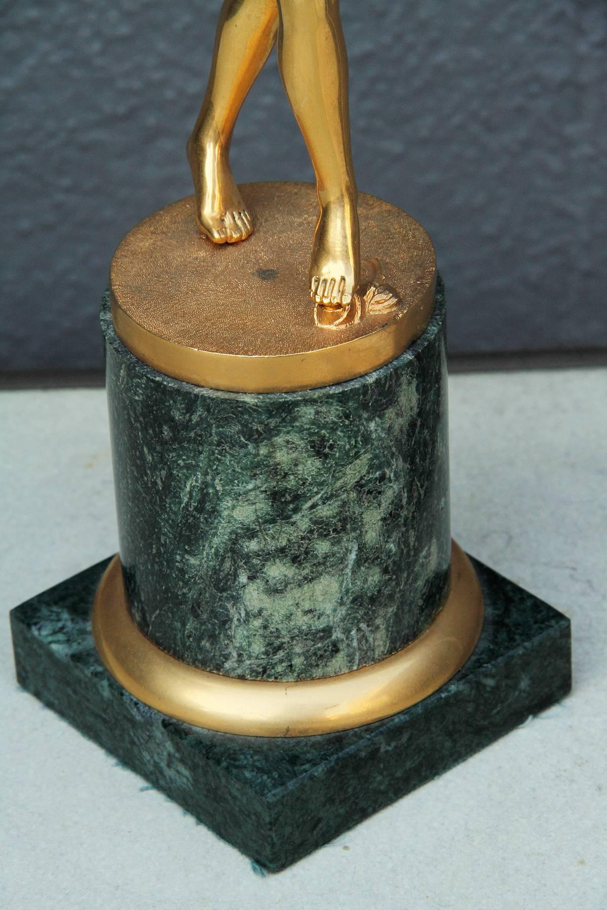 Gilt Bronze Sculpture, France 1930 3