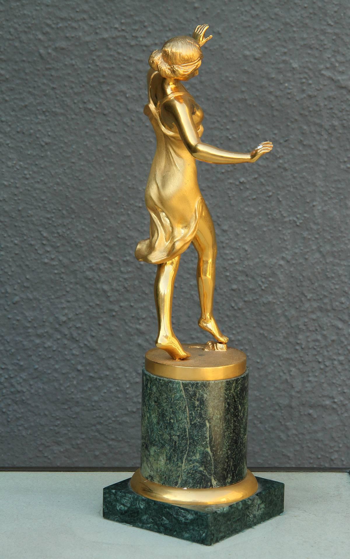 Gilt Bronze Sculpture, France 1930 1