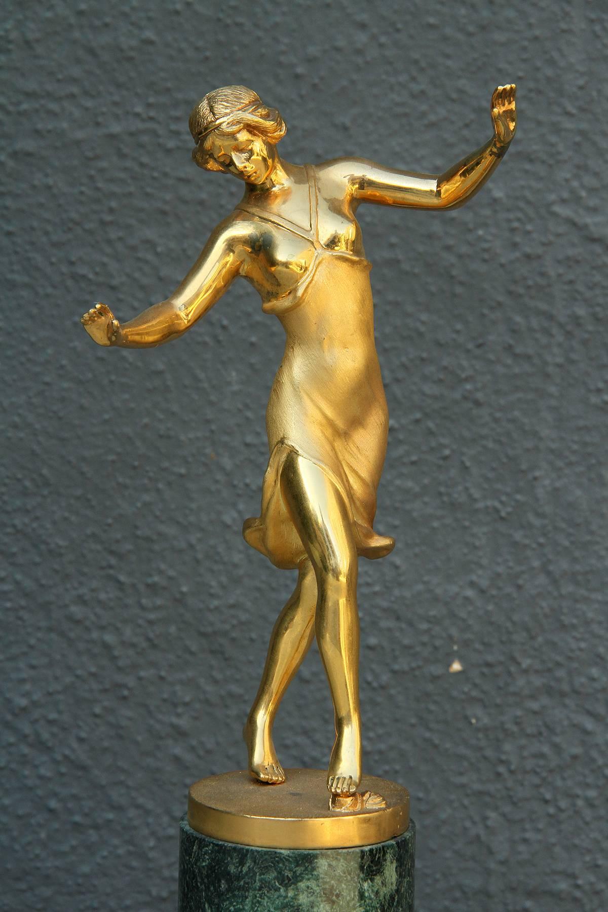 Gilt Bronze Sculpture, France 1930 2