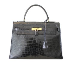 Vintage Hermes Kelly Crocodile Bag