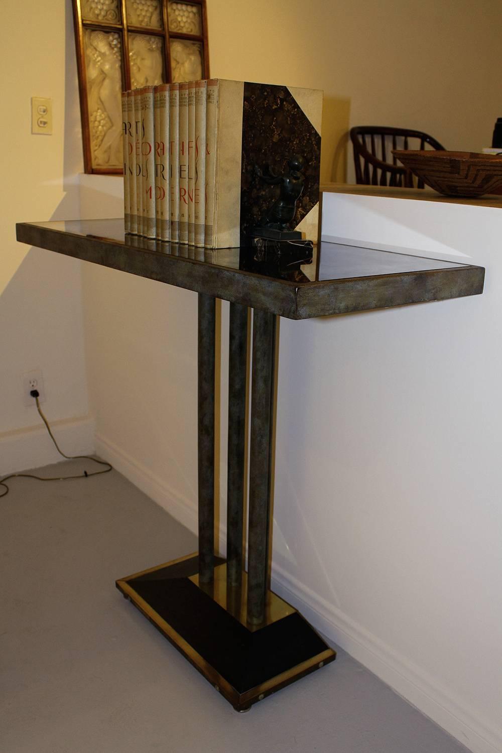 French Console Table from Drouant Restaurant Paris For Sale