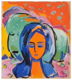 Minas Avetisyan (1928–1975) – Portrait, 1961 – Gouache on thick paper