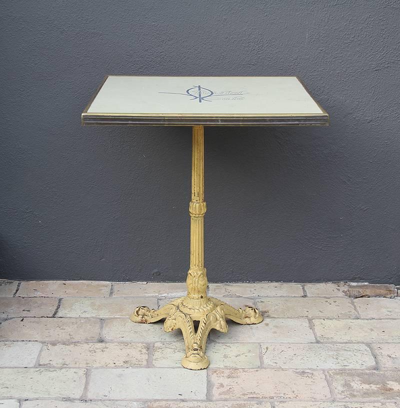 Late 20th Century French Parisian Bistro Table from Bristol Cafe