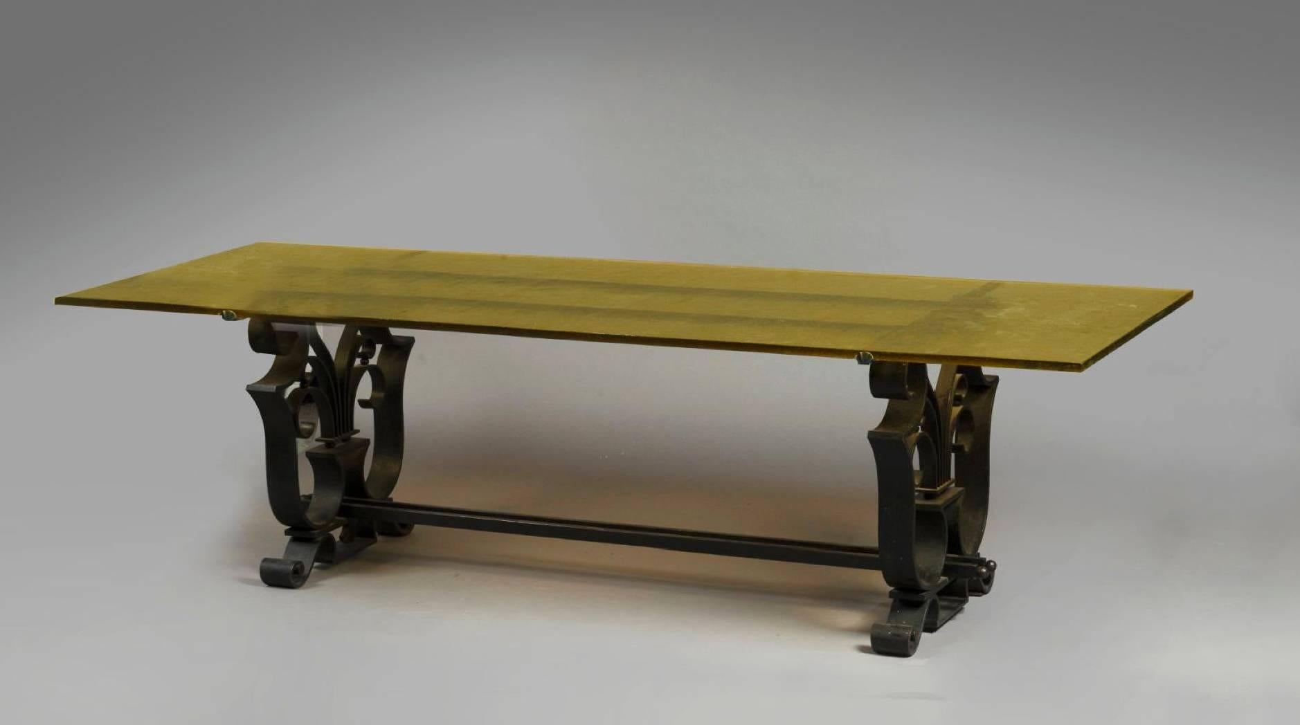Art Deco Raymond Subes Dining Table France 1930 (Attributed to)