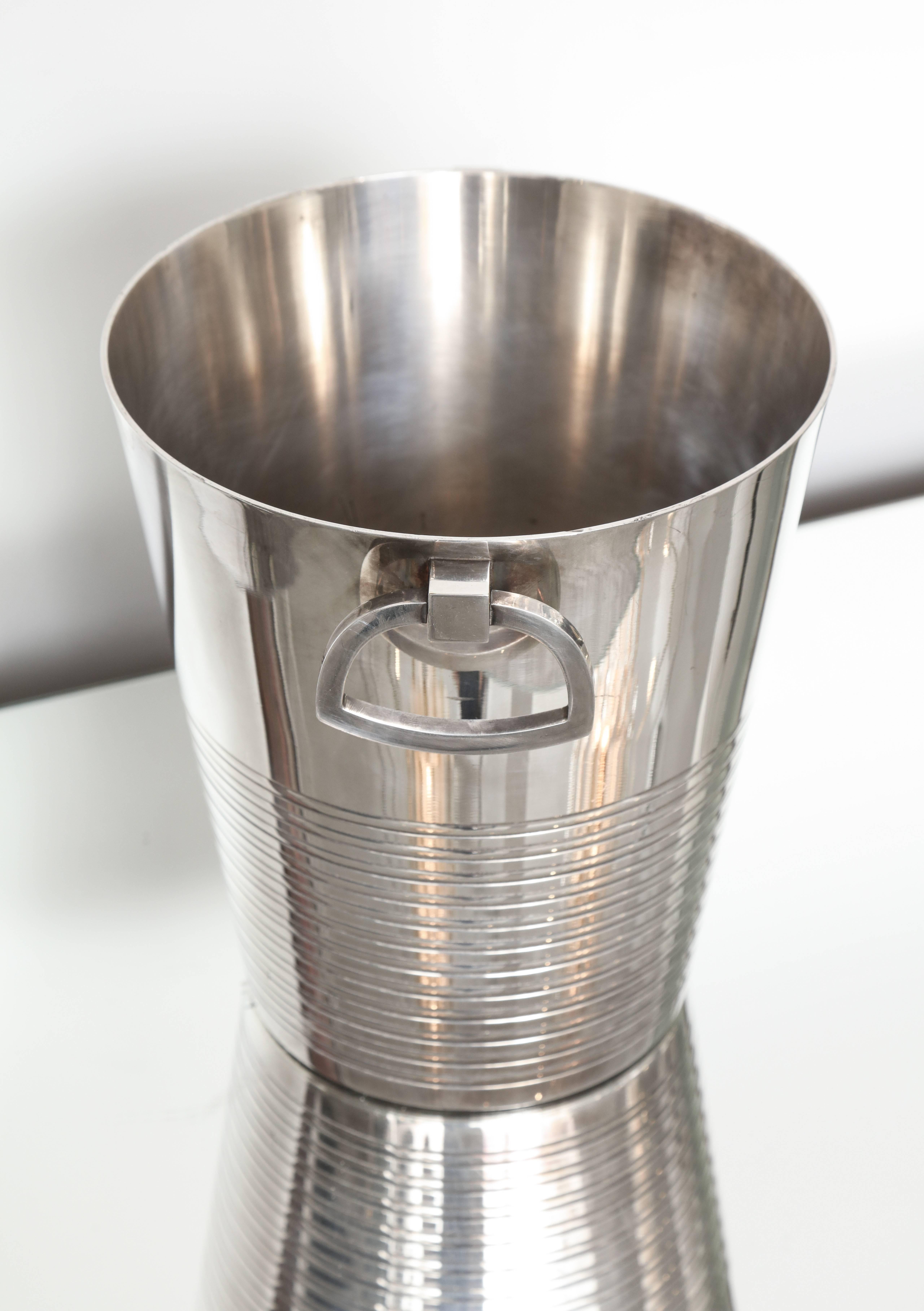 Plated French Deco St Medard Ice Bucket