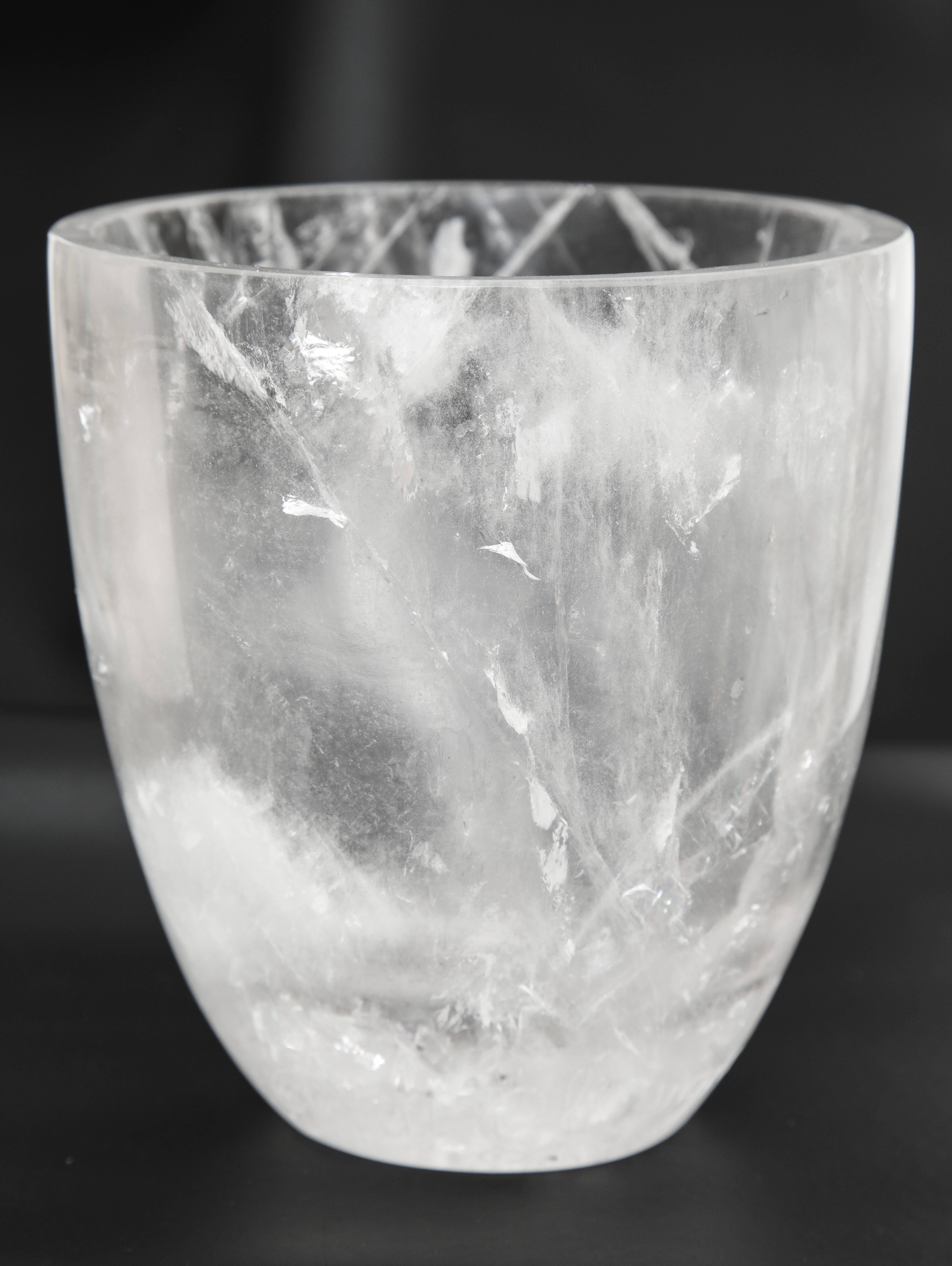 Carved Rock Crystal Vase