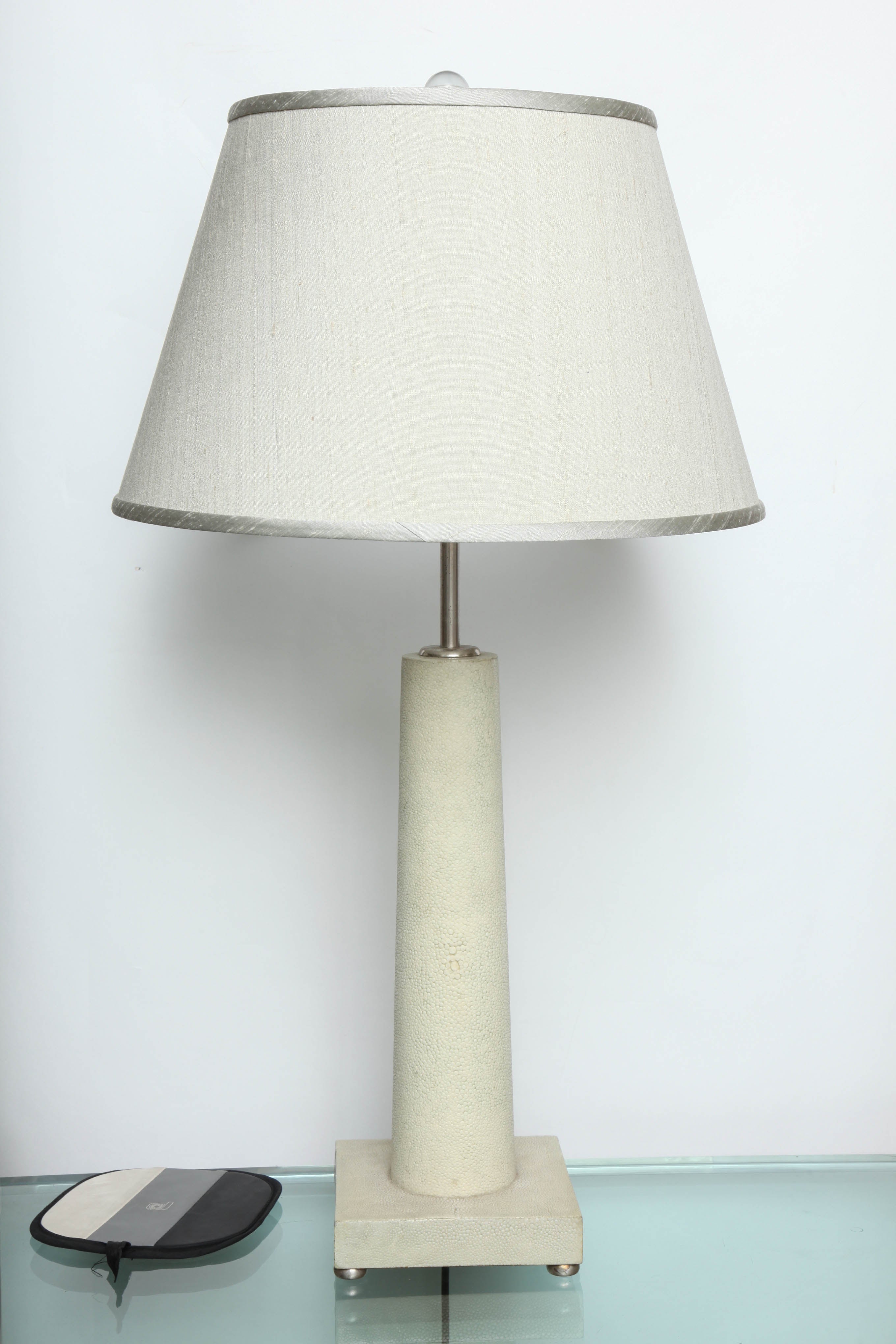 Shagreen 'Jean Michel Frank' Table Lamps