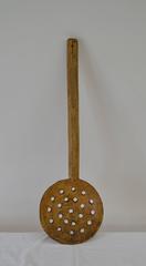 Antique Hand-Carved Straining Ladle