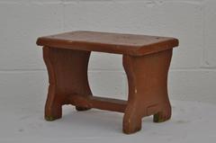 Antique Painted Pine Footstool