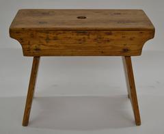 Antique Pitch Pine Stool