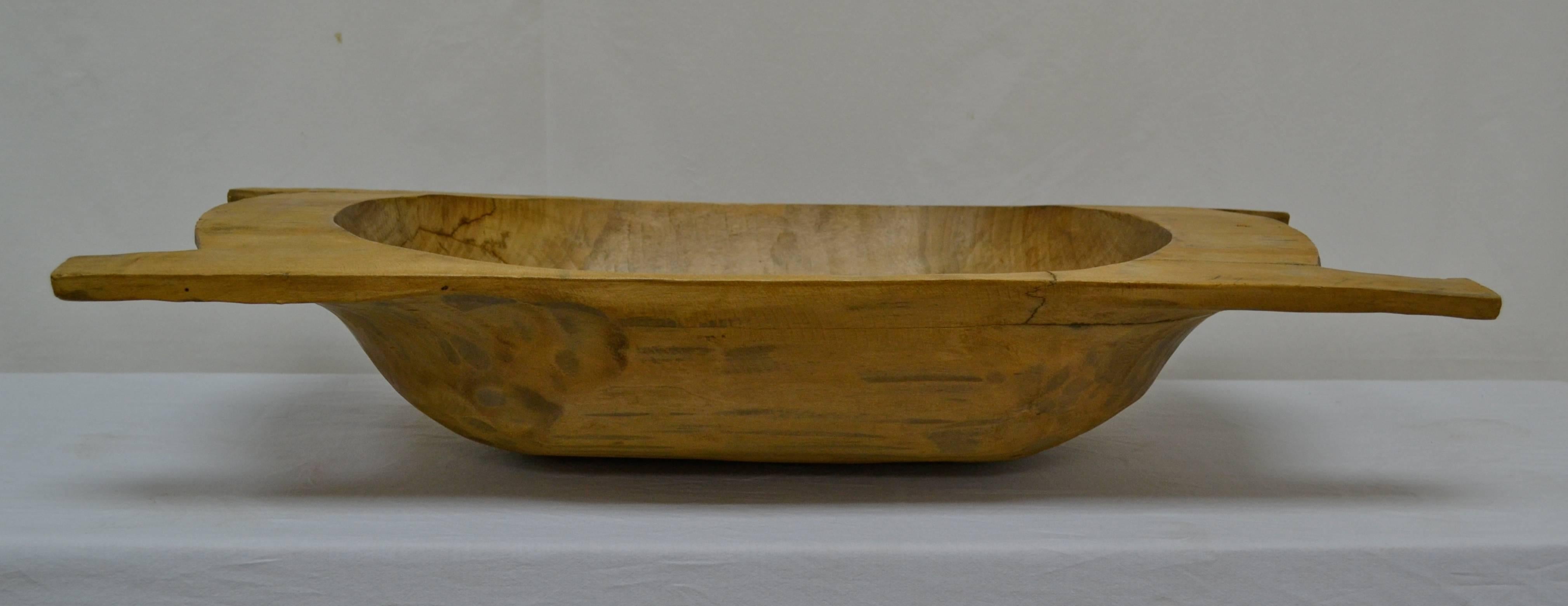 Antique Fruitwood Dough Bowl