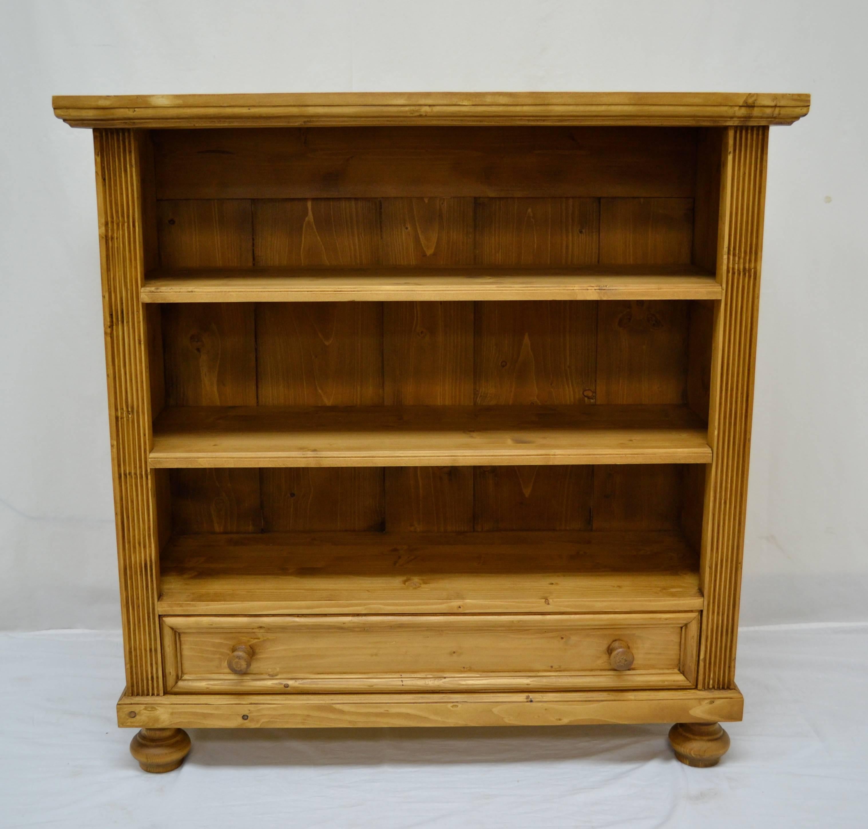 Pine Bookcase with Drawer at 1stDibs pine bookcase with drawers