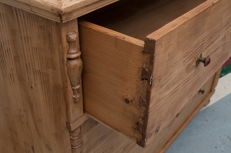 Polished Pine Chest of Drawers