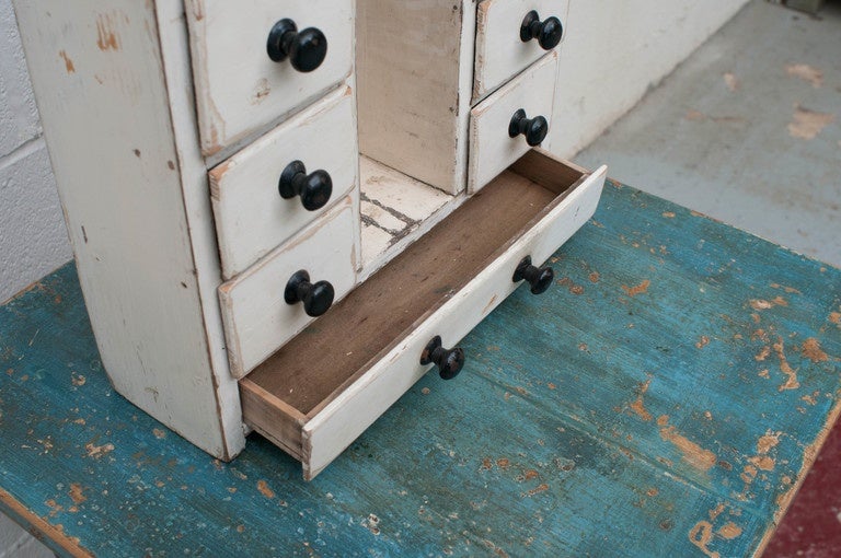 Painted Pine and Oak Spice Drawers