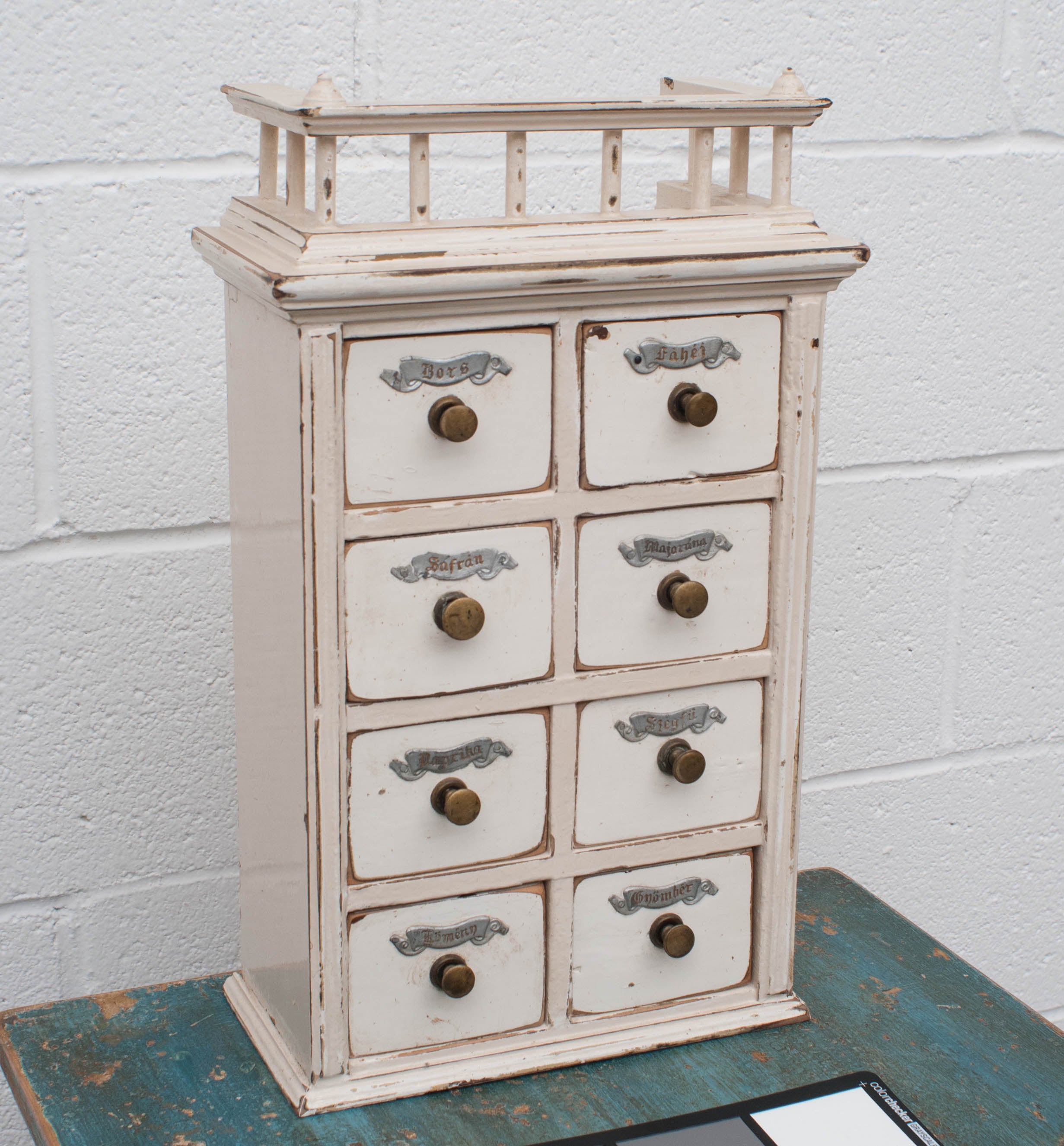 Pine Painted Spice Drawers