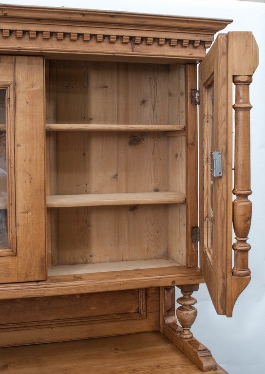 pine buffet table