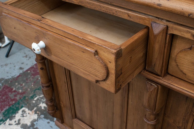 19th Century Pine Buffet For Sale