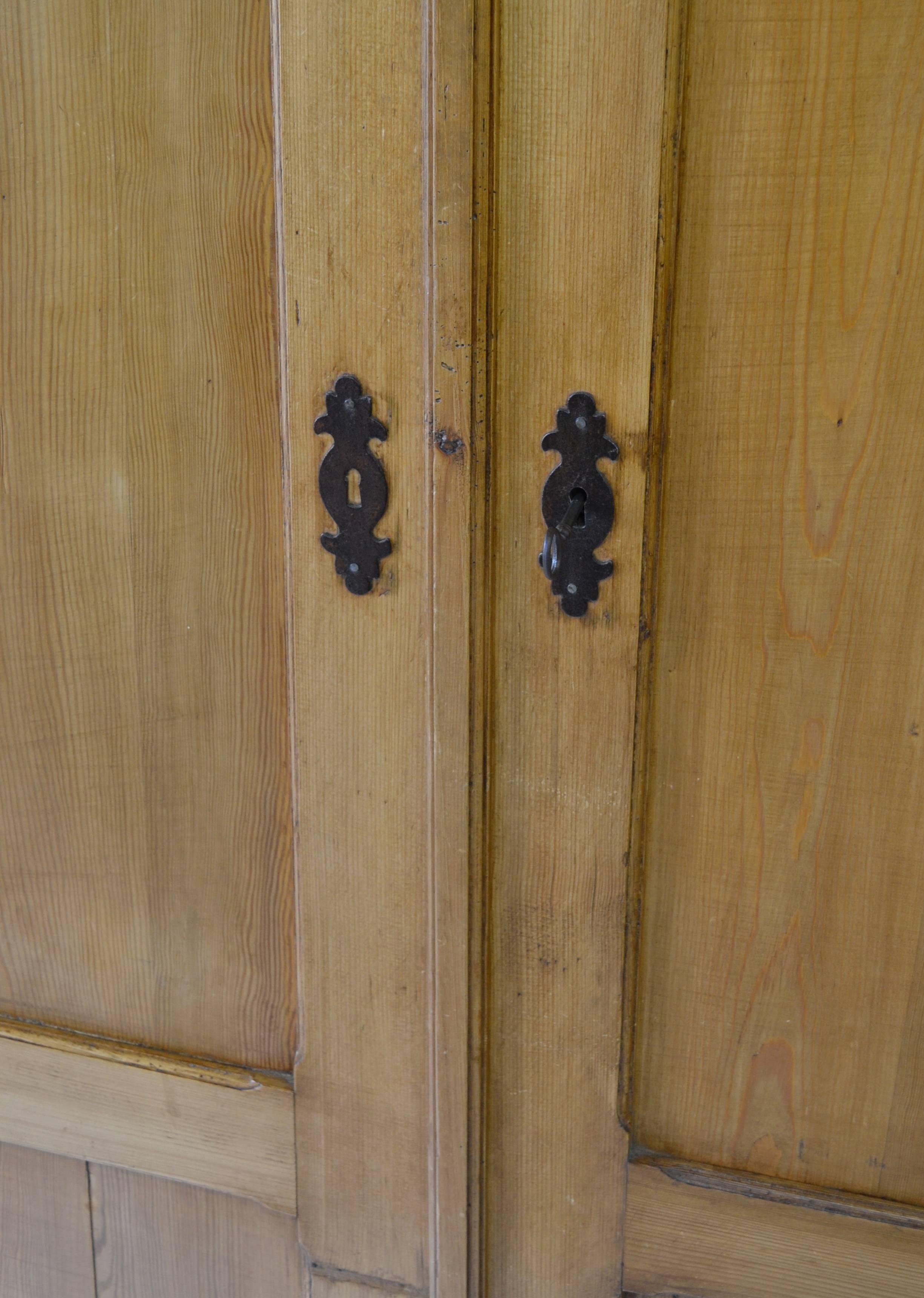 Pitch Pine Fitted Armoire 4