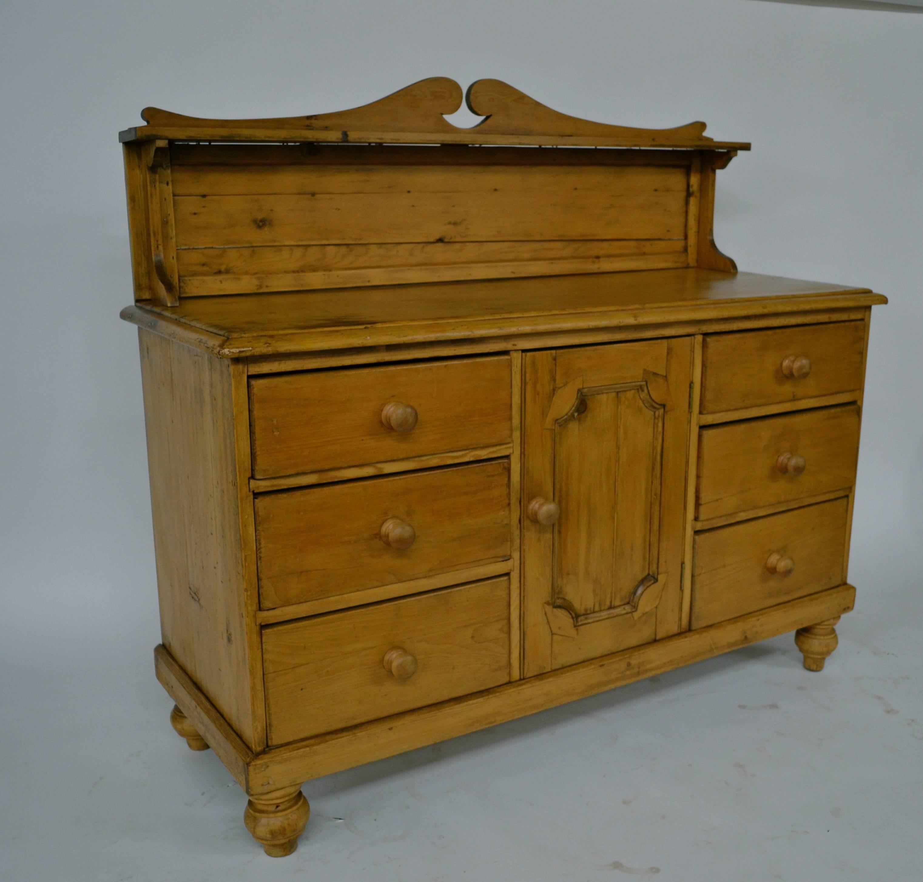 Polished Pine Yorkshire Sideboard