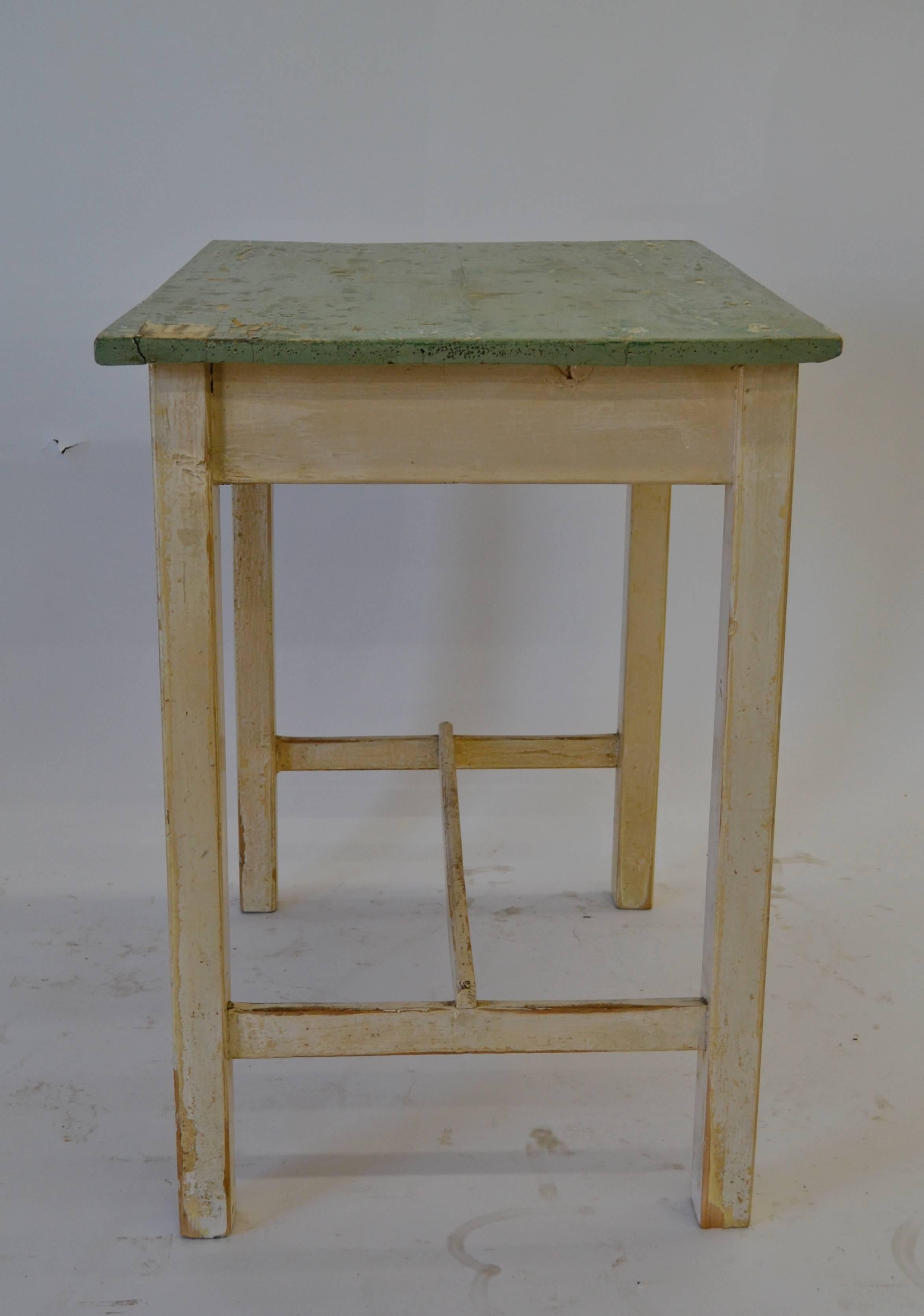 20th Century Painted Pine End Table