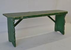 Painted Pine Bench