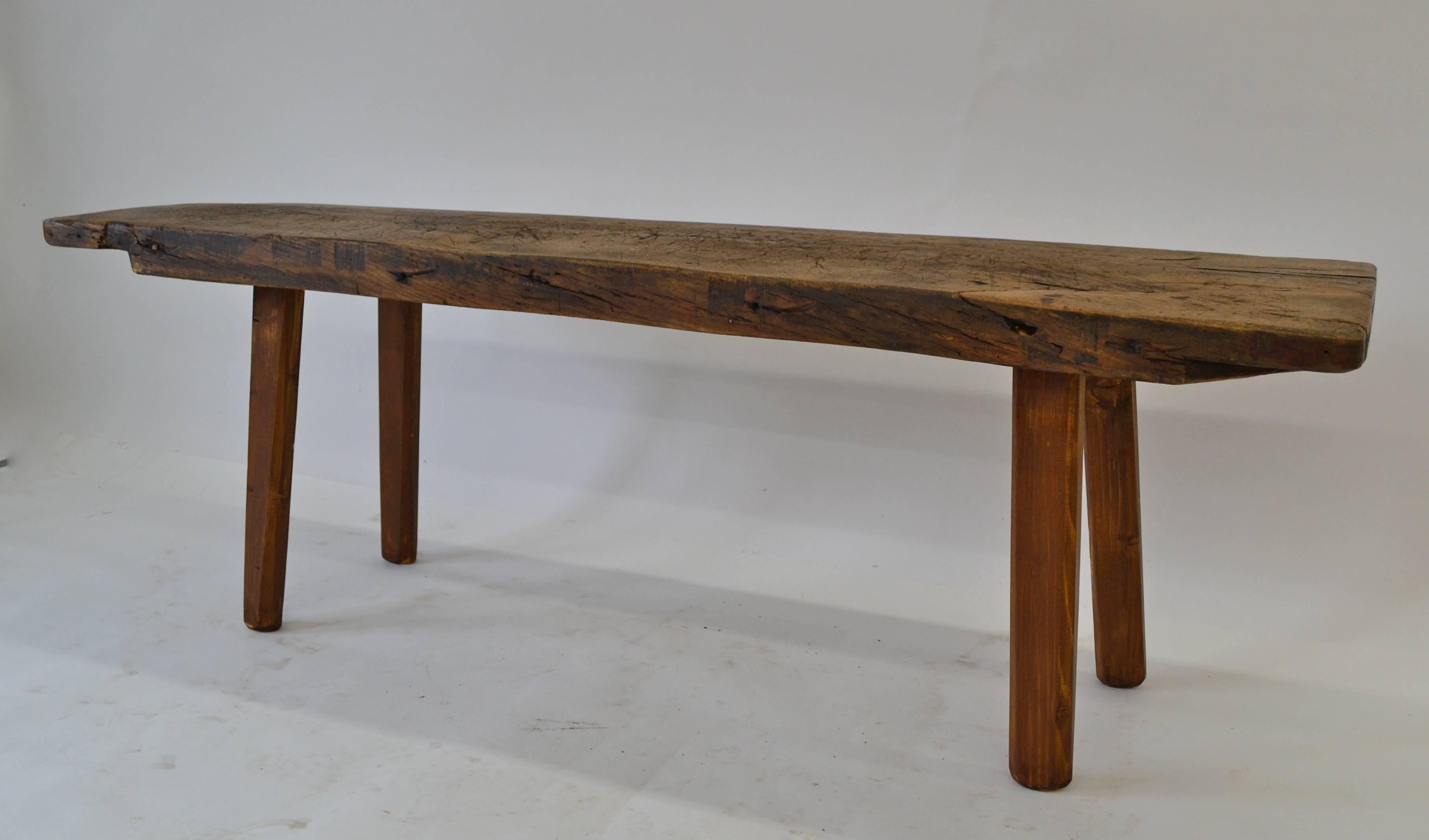 Hungarian Oak and Pine Butcher's Block Coffee Table