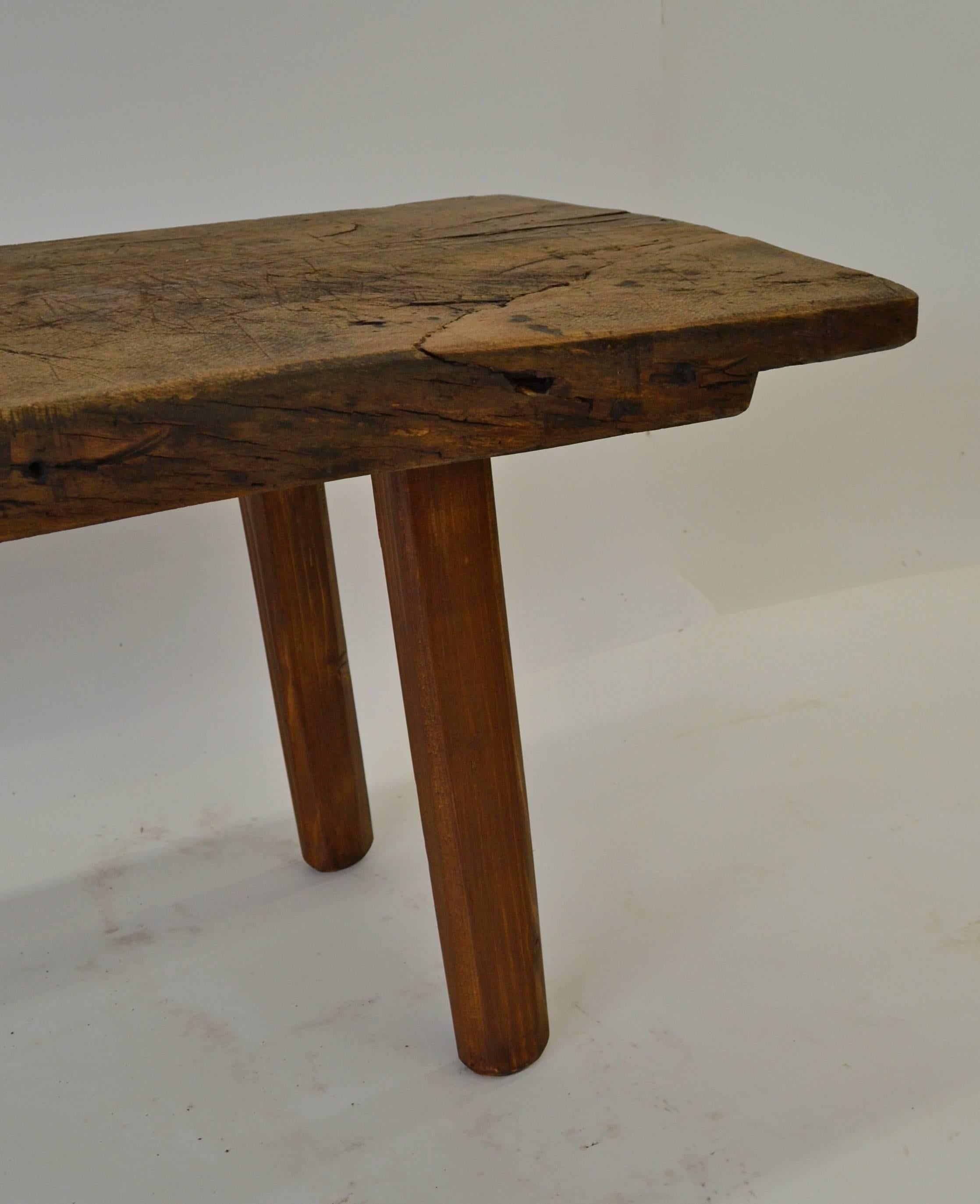 19th Century Oak and Pine Butcher's Block Coffee Table