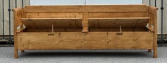 Pine Two Compartment Storage Bench or Settle
