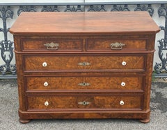 Walnut Chest of Five Drawers