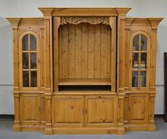 Vintage Pine Bibliotheque Entertainment Centre