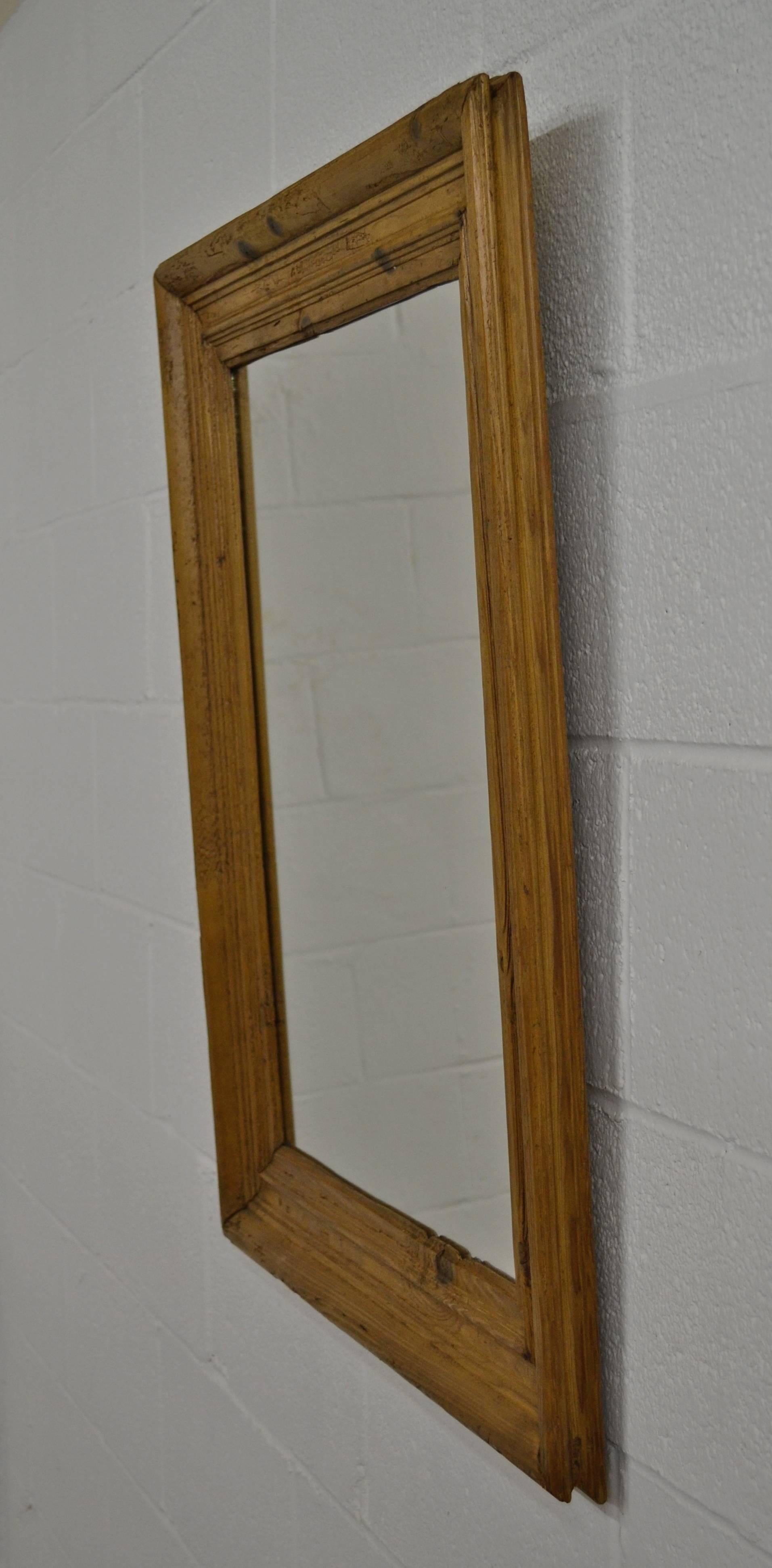 pine frame mirror